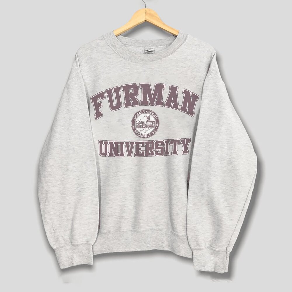 Vintage Furman University Sweatshirt, 90s Furman University Shirt For Men Women
